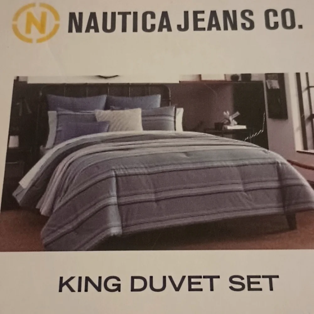 King Duvet Cover Set in Slate Blue